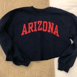 Vintage U of Arizona cropped crewneck